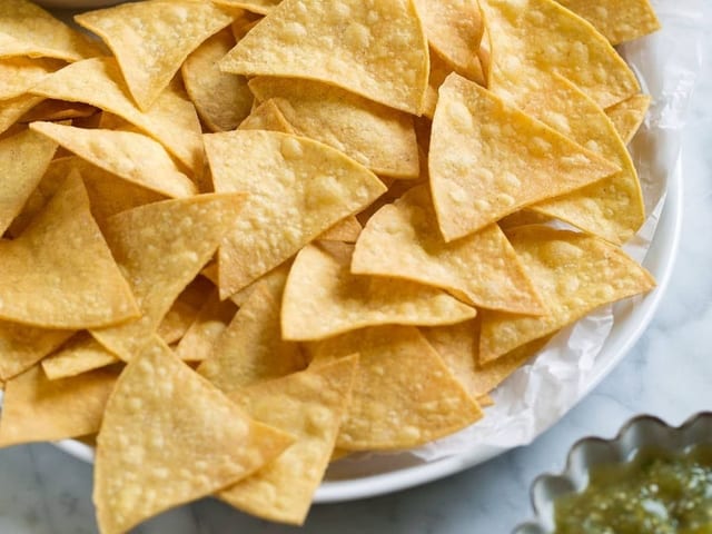 Tray of chips.