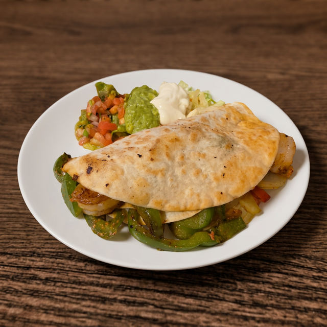 Shrimp Quesadilla Fajita.